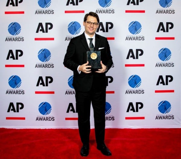 Mark Remillard accepts 2021 National Murrow Award
